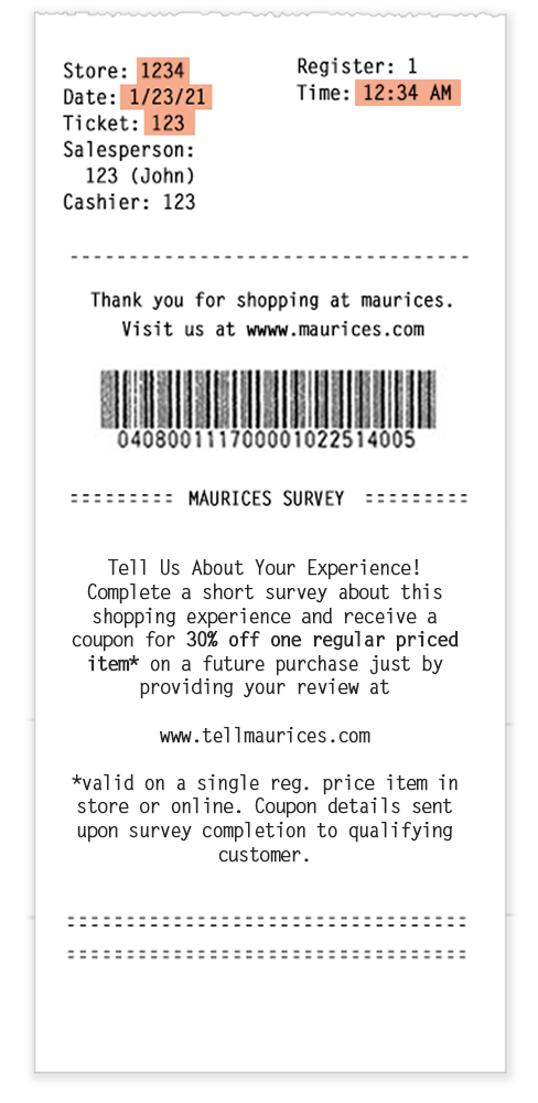 Receipt Example